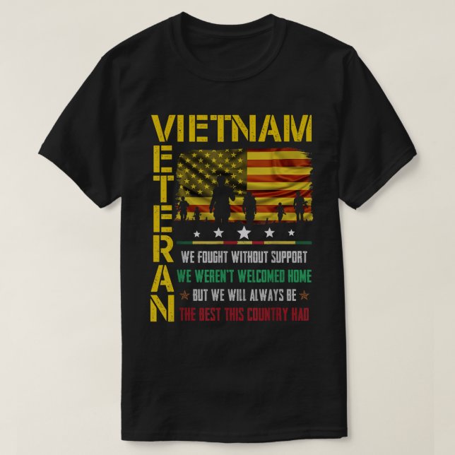 T-shirt Vietnam Vétérinaire Nous avons combattu sans souti (Design devant)