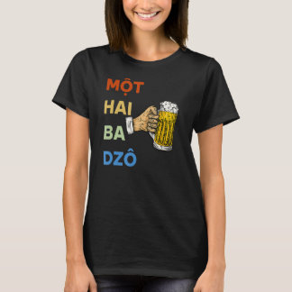 T-shirt Vietnam Vietnamiens Mot Hai Ba Dzo Un Deux Trois