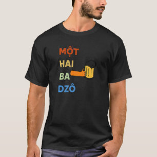 T-shirt Vietnam Vietnamiens Mot Hai Ba Dzo Un Deux Trois