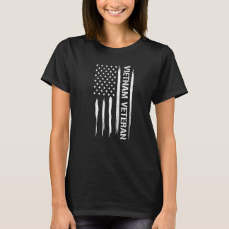 T-shirt Vietnam War Vietnam Veteran - American Flag Premiu
