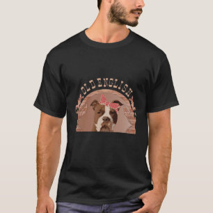 T-shirt Vieux-anglais Bulldog Lady