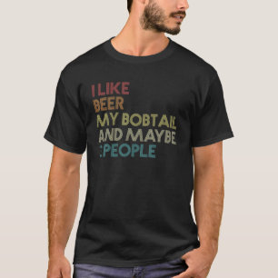 T-shirt Vieux Anglais Poisson Chien Propriétaire Bière Adu