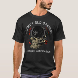 T-shirt Vieux Bâtard Grumeux Approche Avec Prudence (À L'A