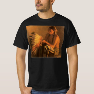 T-shirt Vieux bonnet de guerre par Joseph Henry Sharp