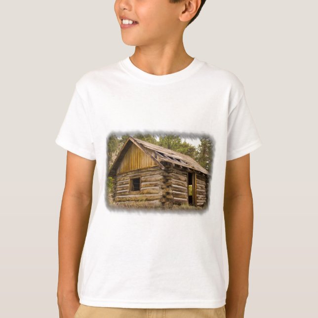 T-shirt Vieux Cabine de montagne (Devant)