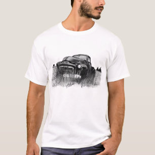 T-shirt "Vieux camion de GMC à pâturage" dans le domaine