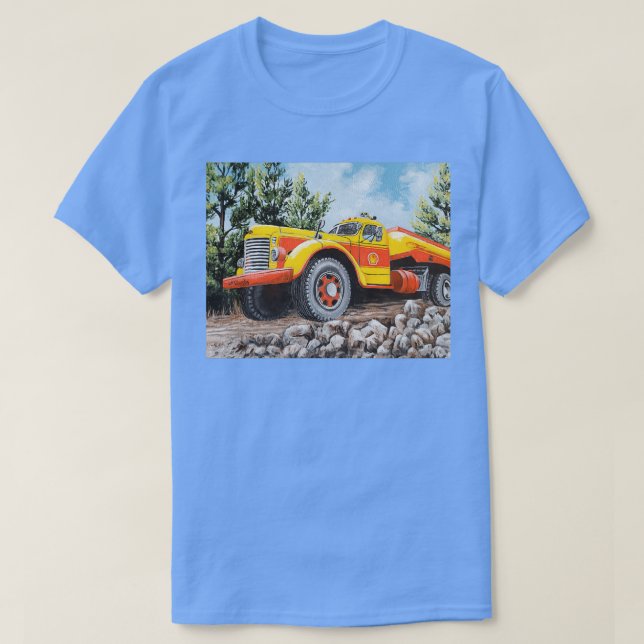 T-shirt Vieux camion Shell international (Design devant)