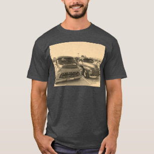 T-shirt Vieux Camions Classiques Voitures Croquis de voitu
