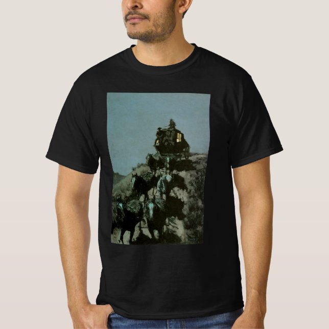 T-shirt Vieux coche des plaines par Remington (Devant)