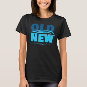 T-shirt Vieux contre Nouvelle Foi Chrétienne Baptême Ver