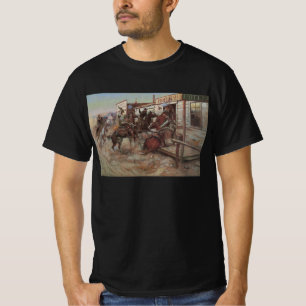 T-shirt Vieux Cowboys, In Without Knocking de CM Russell