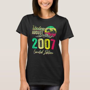 T-shirt Vieux de 15 ans Août 2007 15e anniversaire