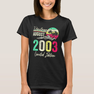 T-shirt Vieux de 19 ans Août 2003  19e anniversaire