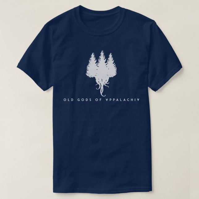 T-shirt Vieux dieux des Appalaches dans les pins Lumière I (Design devant)