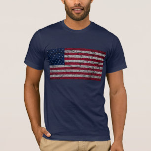 T-shirt Vieux drapeau américain
