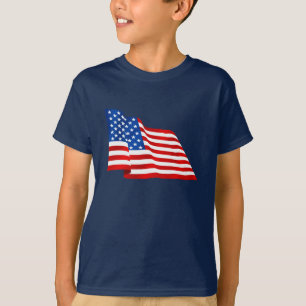 T-shirt Vieux drapeau de gloire des USA des Etats-Unis