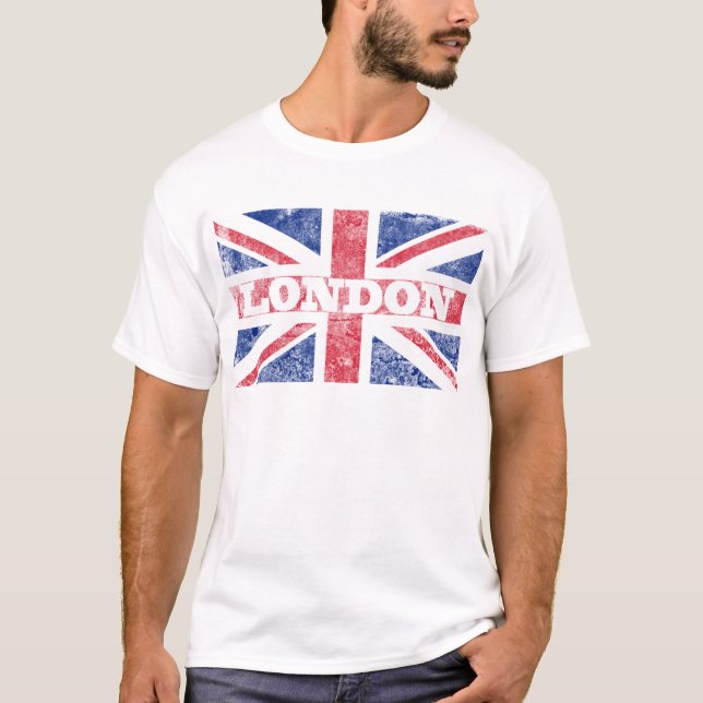 T-shirt Vieux drapeau de Londres (Devant)