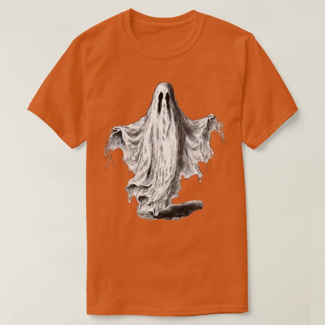 T-shirt Vieux Fantômes d'Halloween (3) (Design devant)