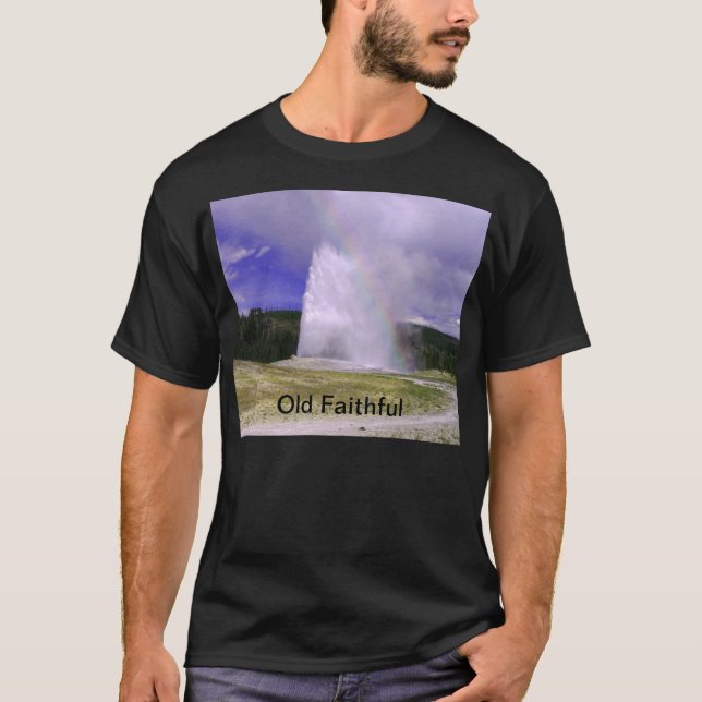 T-shirt Vieux fidèles dans le parc national de Yellowstone (Devant)