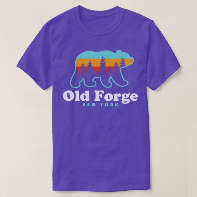 T-shirt Vieux Forge NY Adirondacks Ours (Design devant)