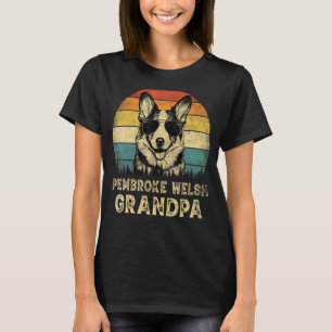 T-shirt Vieux grand-père chien Corgi gallois de Pembroke F
