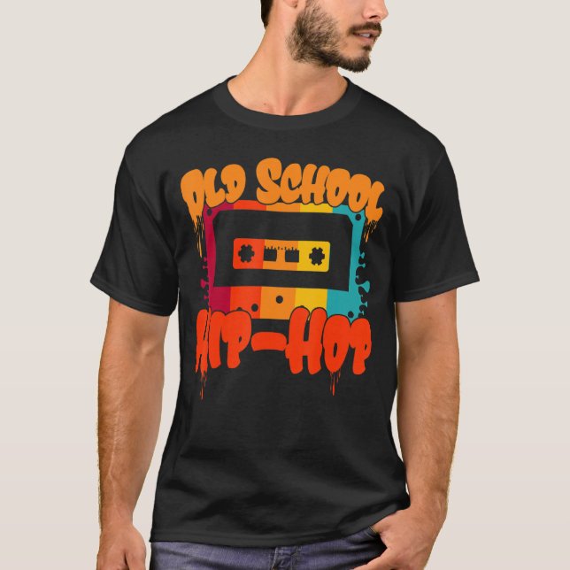 T-shirt Vieux Hip hop de l'école Chemise 80s 90s Retro Cas (Devant)