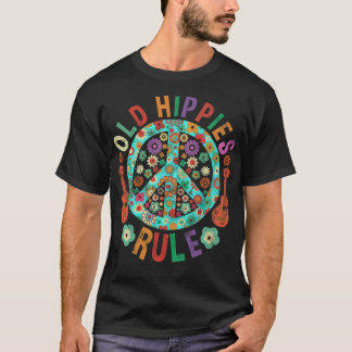 T-shirt Vieux Hippies Costume rétro Hippy Sunflower bebe