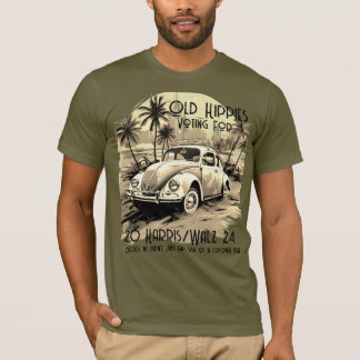 T-shirt Vieux hippies pour Harris/Walz