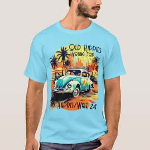 T-shirt Vieux hippies pour Harris/Walz
