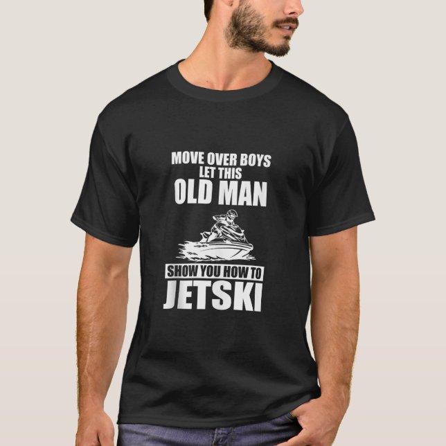 T-shirt Vieux Homme Comment Jetski Cool Funny Jet Ski Jet  (Devant)