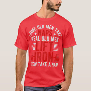 T-shirt Vieux Homme Gag entraînement Salle de fitness Fitn