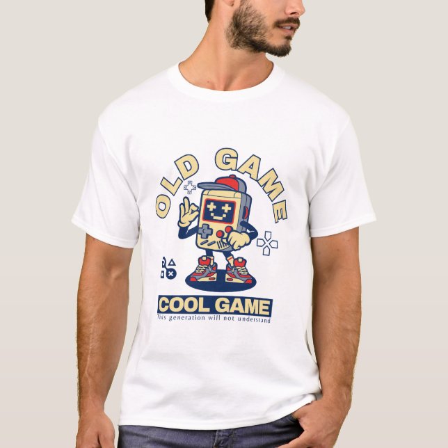 T-shirt Vieux jeu cool (Devant)