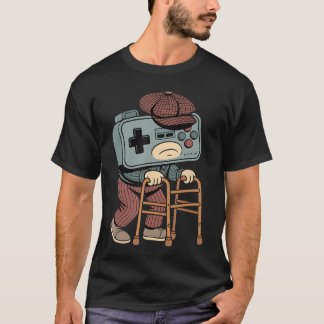 T-shirt Vieux joueur de jeu vidéo drôle Rétro 80s 90s Jeu 