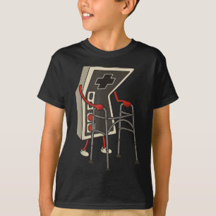 T-shirt Vieux joueur drôle de jeux vidéo rétro 80s 90s Ol