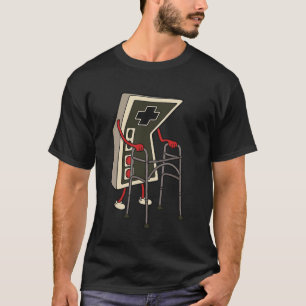 T-shirt Vieux Joueur Drôle De Jeux Vidéo Rétro Années 80 9