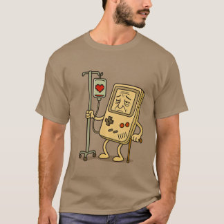 T-shirt Vieux joueur drôle jeu vidéo rétro 80s 90s vi