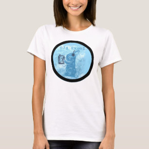 T-shirt Vieux lapin de Skool avec la platine du dérouleur