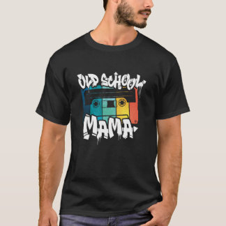 T-shirt Vieux Mama Rétro 80s 90s Graffiti Cassette Mi