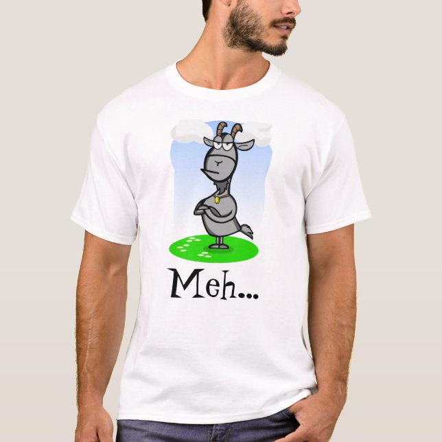 T-shirt Vieux meh contrarié de chèvre (Devant)