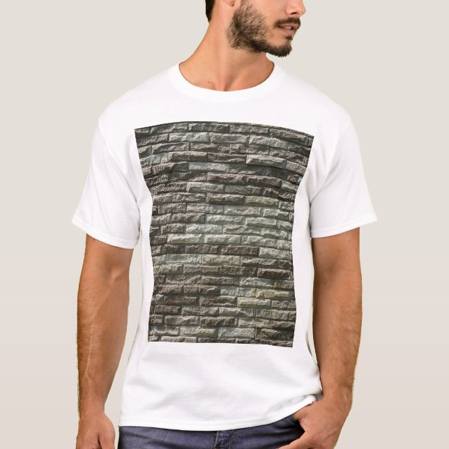 T-shirt Vieux mur de briques : Texture dénudée (Devant)
