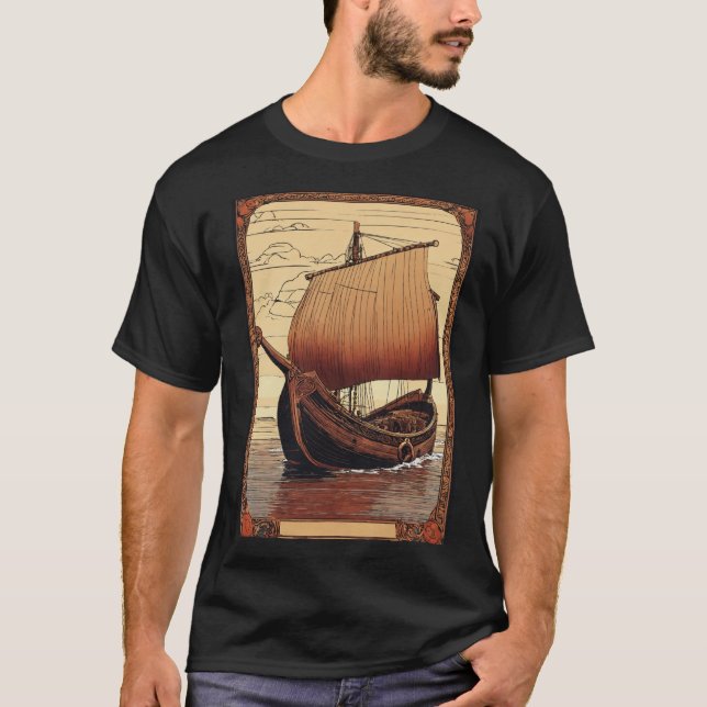 T-shirt vieux navire (Devant)