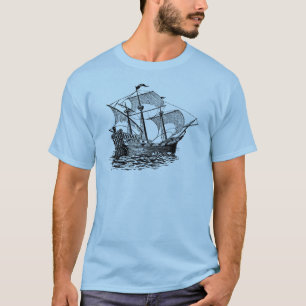 T-shirt Vieux navire galion