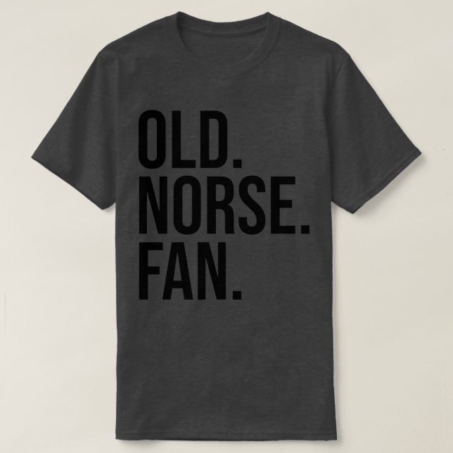 T-shirt Vieux Norse Ventilateur texte noir (Design devant)