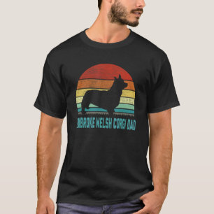 T-shirt Vieux Pembroke Welsh Corgi Papa Chien