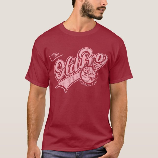 T-shirt Vieux pro original (cru rose) (Devant)