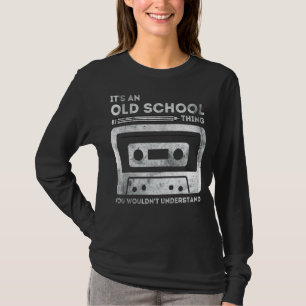 T-shirt Vieux Scolaire 80s Cassette Tape Pcrayon Fixer