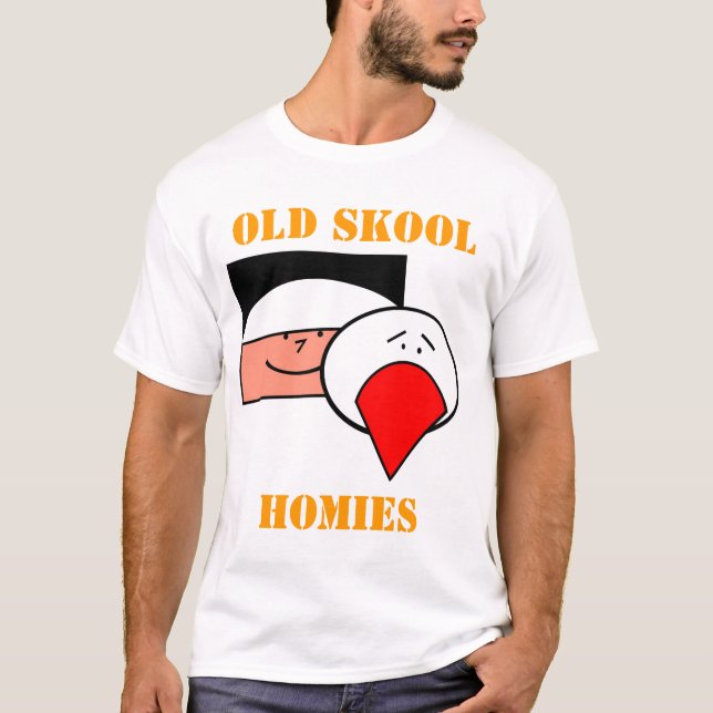 T-shirt Vieux Skool Homies (Devant)