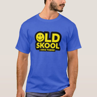 T-shirt Vieux Skool - j'étais là chemise - bleu acide