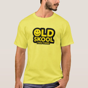 T-shirt Vieux Skool - j'étais là ! Éloge acide - jaune