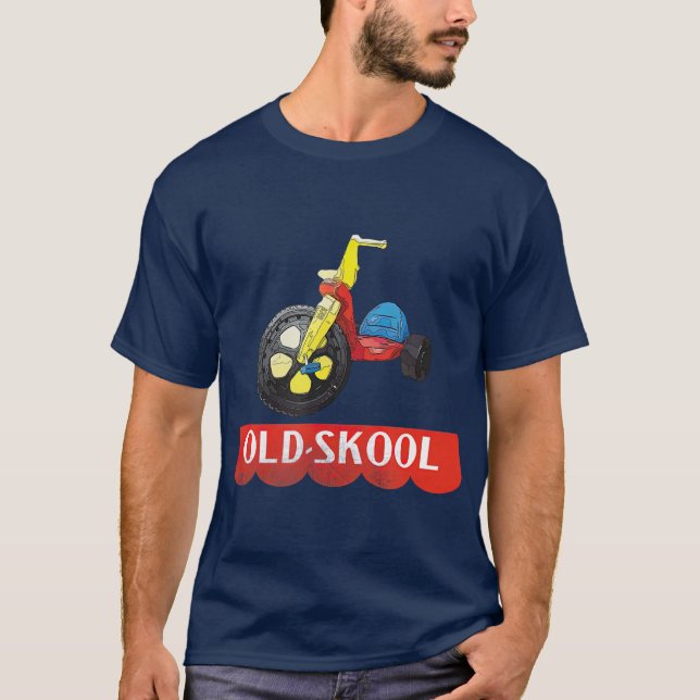 T-shirt Vieux Skool Vieux Skool Tricycle Vélo Jouets (Devant)